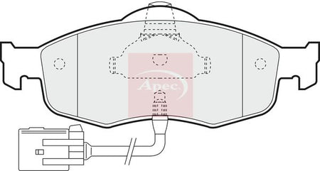 Apec PAD802 Brake Pad Set, disc brake - 1
