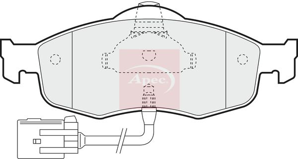Apec PAD802 Brake Pad Set, disc brake - 1