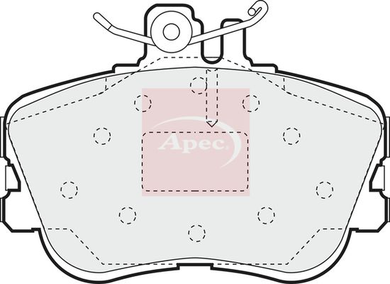 Apec PAD805 Brake Pad Set, disc brake - 1