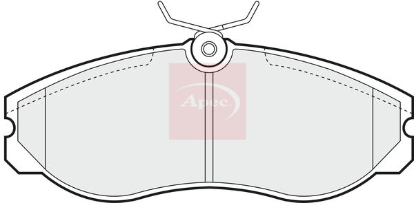 Apec PAD806 Brake Pad Set, disc brake - 1