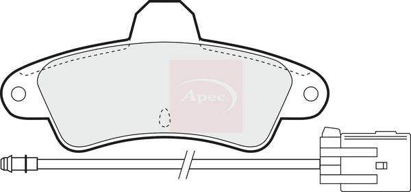 Apec PAD807 Brake Pad Set, disc brake - 1