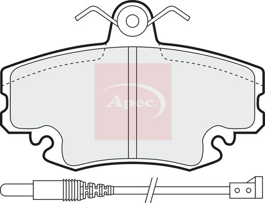 Apec PAD810 Brake Pad Set, disc brake - 1