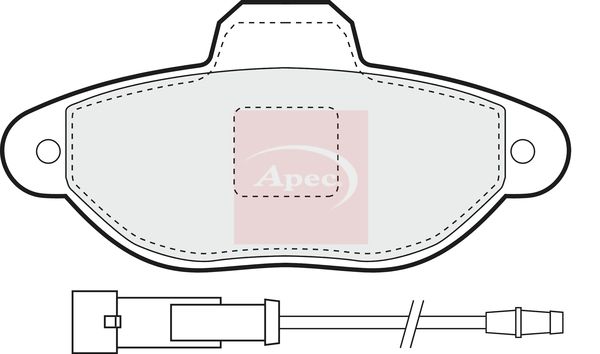 Apec PAD812 Brake Pad Set, disc brake - 1