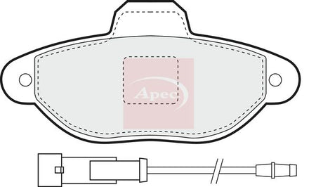 Apec PAD812 Brake Pad Set, disc brake - 1