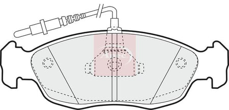 Apec PAD814 Brake Pad Set, disc brake - 1
