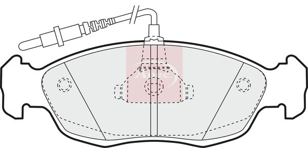 Apec PAD814 Brake Pad Set, disc brake - 1