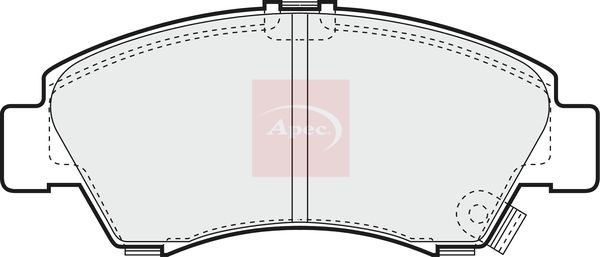 Apec PAD816 Brake Pad Set, disc brake - 1