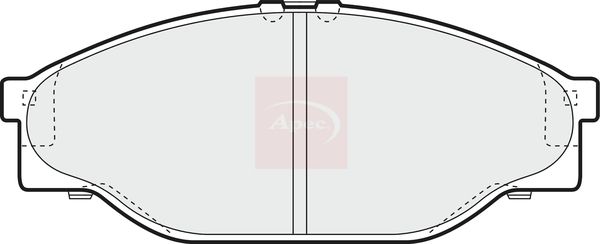 Apec PAD821 Brake Pad Set, disc brake - 1