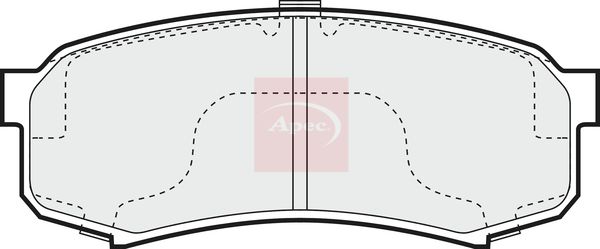 Apec PAD822 Brake Pad Set, disc brake - 1