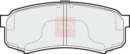 Apec PAD822 Brake Pad Set, disc brake - 1