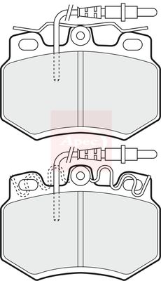 Apec PAD828 Brake Pad Set, disc brake - 1