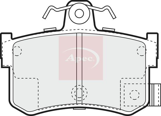 Apec PAD834 Brake Pad Set, disc brake - 1