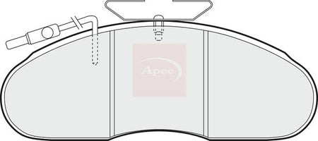 Apec PAD838 Brake Pad Set, disc brake - 1
