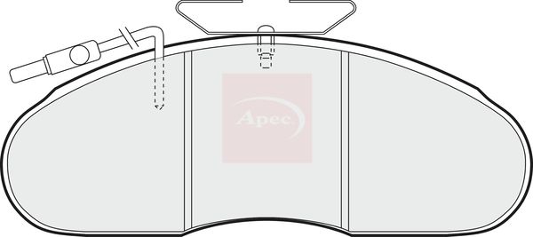 Apec PAD838 Brake Pad Set, disc brake - 1