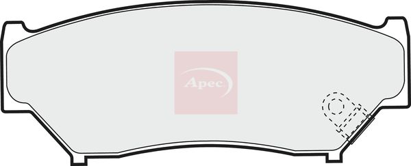 Apec PAD844 Brake Pad Set, disc brake - 1