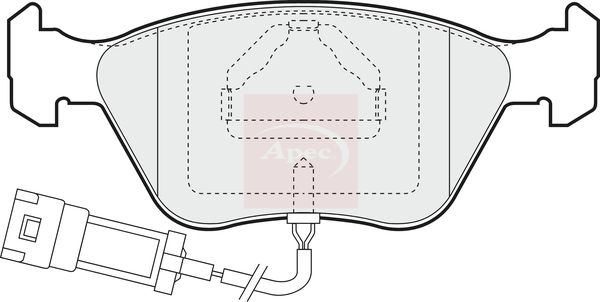 Apec PAD846 Brake Pad Set, disc brake - 1