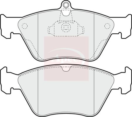 Apec PAD847 Brake Pad Set, disc brake - 1