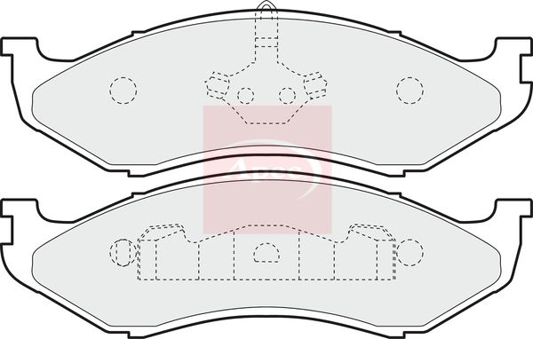 Apec PAD852 Brake Pad Set, disc brake - 1