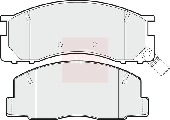 Apec PAD858 Brake Pad Set, disc brake - 1