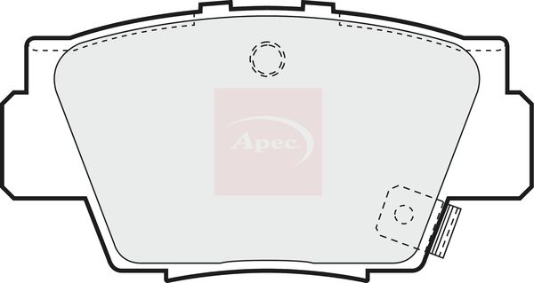 Apec PAD860 Brake Pad Set, disc brake - 1