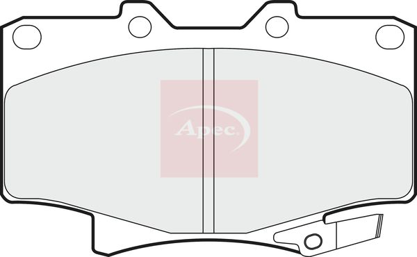 Apec PAD861 Brake Pad Set, disc brake - 1