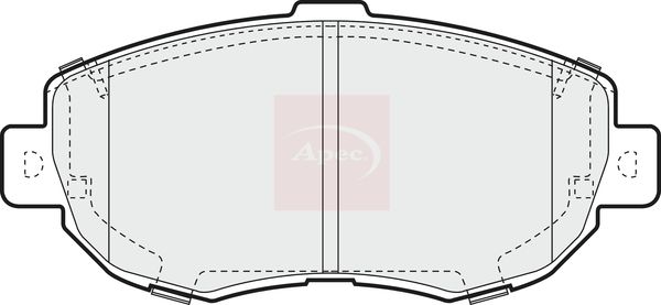 Apec PAD863 Brake Pad Set, disc brake - 1