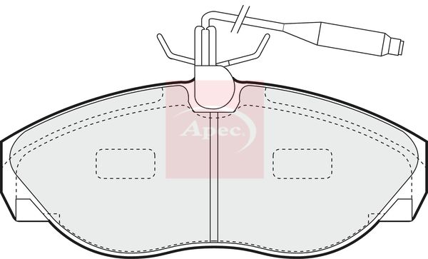 Apec PAD867 Brake Pad Set, disc brake - 1