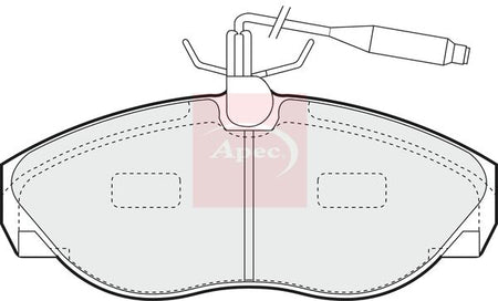 Apec PAD867 Brake Pad Set, disc brake - 1