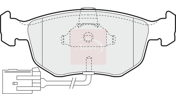 Apec PAD877 Brake Pad Set, disc brake - 1
