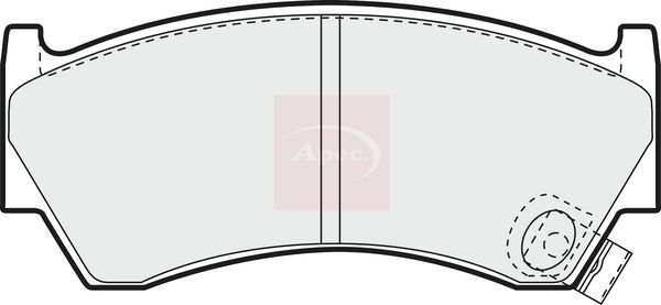 Apec PAD880 Brake Pad Set, disc brake - 1