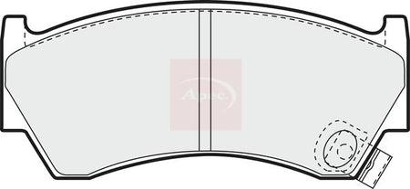 Apec PAD880 Brake Pad Set, disc brake - 1