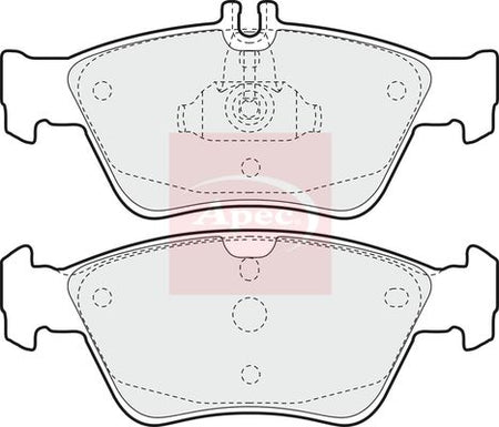 Apec PAD886 Brake Pad Set, disc brake - 1