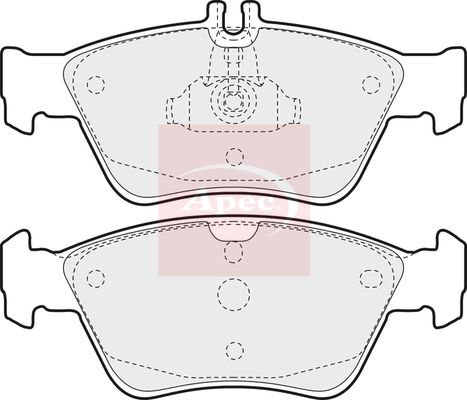 Apec PAD886 Brake Pad Set, disc brake - 1