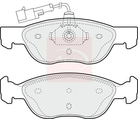 Apec PAD893 Brake Pad Set, disc brake - 1