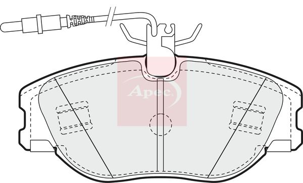 Apec PAD898 Brake Pad Set, disc brake - 1