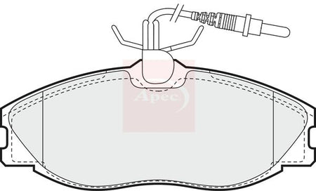 Apec PAD902 Brake Pad Set, disc brake - 1