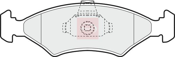 Apec PAD909 Brake Pad Set, disc brake - 1