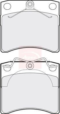Apec PAD910 Brake Pad Set, disc brake - 1