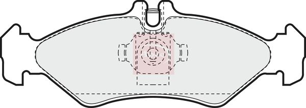 Apec PAD918 Brake Pad Set, disc brake - 1