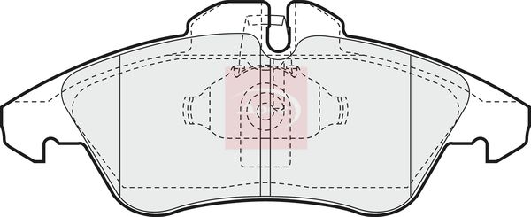 Apec PAD921 Brake Pad Set, disc brake - 1
