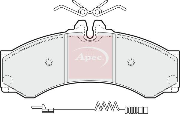 Apec PAD928 Brake Pad Set, disc brake - 1