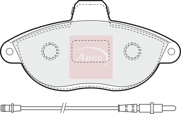 Apec PAD935 Brake Pad Set, disc brake - 1
