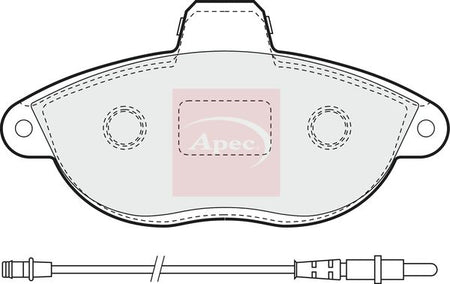 Apec PAD935 Brake Pad Set, disc brake - 1
