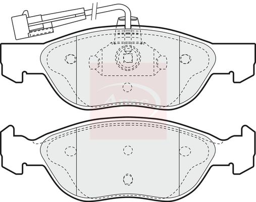Apec PAD938 Brake Pad Set, disc brake - 1