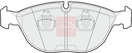 Apec PAD944 Brake Pad Set, disc brake - 1