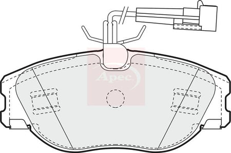 Apec PAD945 Brake Pad Set, disc brake - 1