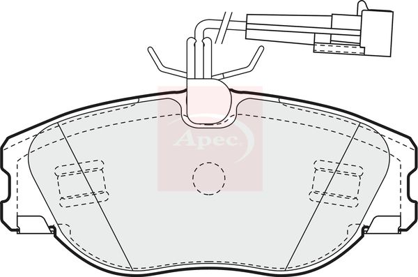 Apec PAD945 Brake Pad Set, disc brake - 1