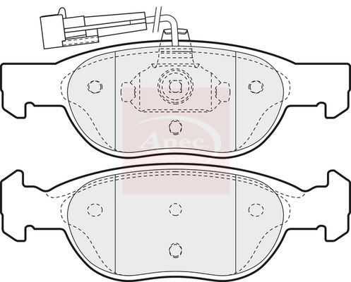 Apec PAD949 Brake Pad Set, disc brake - 1