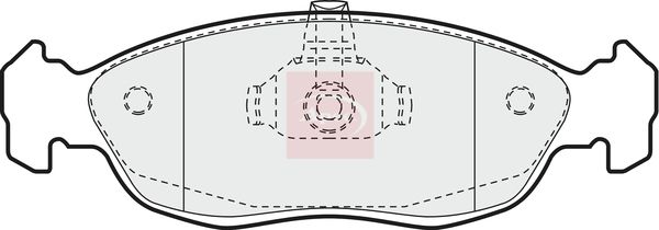 Apec PAD951 Brake Pad Set, disc brake - 1
