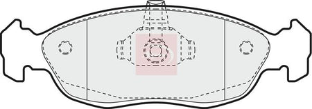 Apec PAD951 Brake Pad Set, disc brake - 1